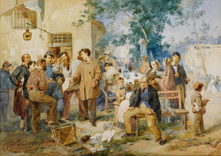 Domenico Induno - Il Bollettino Di Villafranca.webp