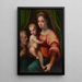 Reproduktion des Gemäldes La Sainte Famille - Domenico Puligo