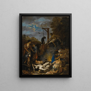 Domenicus van Wijnen - The Witches Sabbath By Moonlight.webp