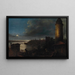 Der Bosporus im Mondschein - Dominik Kottula — gerahmtes Bild an der Wand