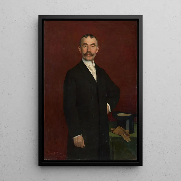 Portrait de Ján Slivka - Dominik Skutecký — gerahmtes Bild an der Wand
