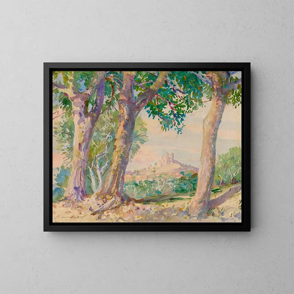 Landschaft Italiens - Donald Shaw MacLaughlan — gerahmtes Bild an der Wand