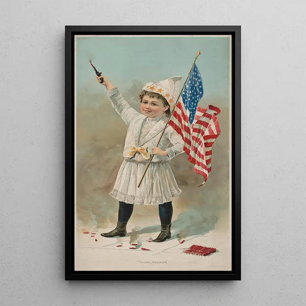 Junge Amerika - Donaldson Brothers — gerahmtes Bild an der Wand