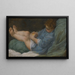 Ein schlafender Junge, der einen Apfel hält - Donato Creti — gerahmtes Bild an der Wand