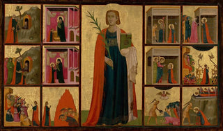 Donato dArezzo - Saint Catherine of Alexandria and Twelve Scenes from Her Life.webp