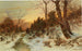 Tischler in einem Winterwald - Désiré Thomassin — Ansicht des Kunstwerks