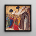 Die Auferstehung Lazares - Duccio di Buoninsegna — gerahmtes Bild an der Wand