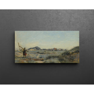 Dunkerque. Une pêcheuse de crevettes de Jean-Baptiste-Camille Corot