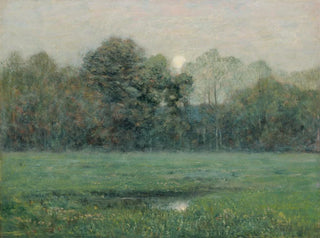 Sommerabend am Mondaufgang - Dwight William Tryon — Ansicht des Kunstwerks
