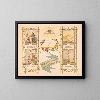 Der Bericht Christi über die Gläubigen oder das Buch des Lebens der Lämmer - E. M. Barton — gerahmtes Bild an der Wand