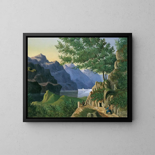 E Guenther - Bergsee mit Wanderer.webp