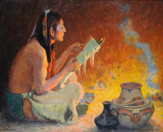 Eanger Irving Couse - The Quiver Maker.webp