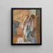 Nach dem Bad Frau, die sich abtrocknet - Edgar Degas — gerahmtes Bild an der Wand