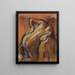 Nach dem Bad Frau, die sich abtrocknet (Case Conflict) - Edgar Degas — gerahmtes Bild an der Wand