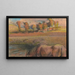 Pferd am Teichrand - Edgar Degas — gerahmtes Bild an der Wand