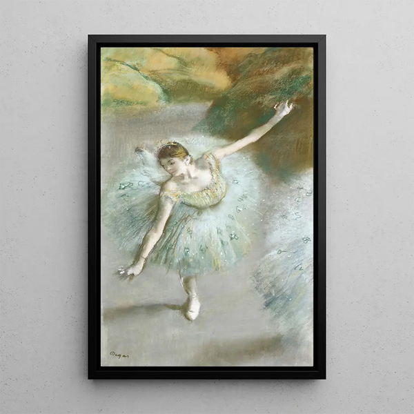Reproduktion des Gemäldes Tänzerin in Grün - Edgar Degas