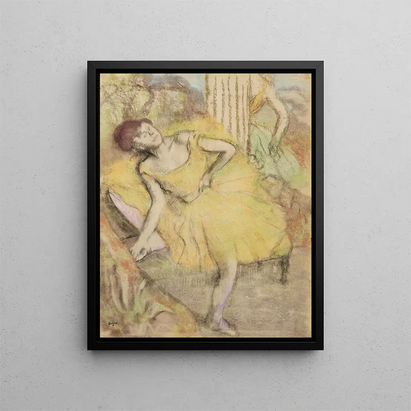 Tänzerin in Ruhe - Edgar Degas — gerahmtes Bild an der Wand