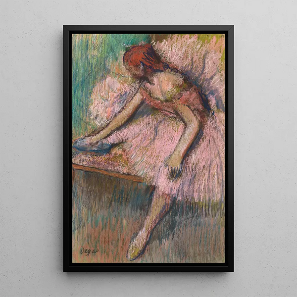 Tänzerin rosa - Edgar Degas — gerahmtes Bild an der Wand