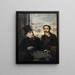 Degas und Évariste de Valernes - Edgar Degas — gerahmtes Bild an der Wand