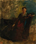 Frau sitzend auf einem Sofa - Edgar Degas — Ansicht des Kunstwerks