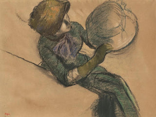 Frau mit Hut - Edgar Degas — Ansicht des Kunstwerks
