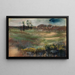 Landschaft mit Schornsteinen - Edgar Degas — gerahmtes Bild an der Wand