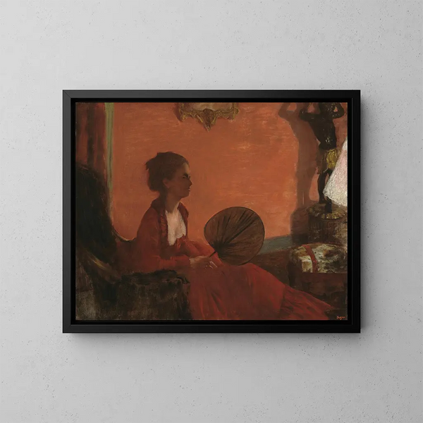 Madame Camus - Edgar Degas — gerahmtes Bild an der Wand