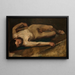 Männliches Akt-Gemälde - Edgar Degas — gerahmtes Bild an der Wand