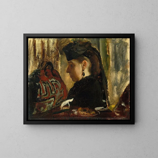 Marie Dihau 1843-1935 - Edgar Degas — gerahmtes Bild an der Wand