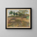 Champ labouré bordé d'arbres - Edgar Degas — gerahmtes Bild an der Wand