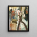 Portrait nach einem Maskenball Portrait von Madame Dietz-Monnin - Edgar Degas — gerahmtes Bild an der Wand