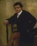 Portrait eines sitzenden Mannes - Edgar Degas — Ansicht des Kunstwerks