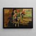 Portrait von Estelle Musson Degas - Edgar Degas — gerahmtes Bild an der Wand