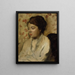Portrait einer jungen Frau - Edgar Degas — gerahmtes Bild an der Wand