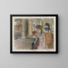 Sänger auf der Bühne - Edgar Degas — gerahmtes Bild an der Wand