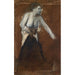 Reproduktion des Gemäldes Figur weiblich stehend mit entblößtem Oberkörper junge Frau bei ihrer Toilette - Edgar Degas
