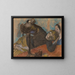 Die Modistin - Edgar Degas — gerahmtes Bild an der Wand