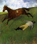 Verletzter Jockey Jockey blessé - Edgar Degas — Ansicht des Kunstwerks