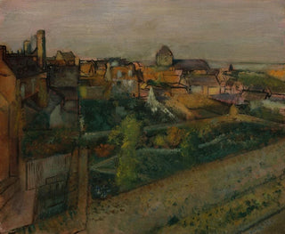 Ansicht von Saint-Valery-sur-Somme - Edgar Degas — Ansicht des Kunstwerks