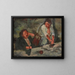 Frauen beim Waschen - Edgar Degas — gerahmtes Bild an der Wand