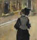 Frau von hinten, Museumsbesuch - Edgar Degas — Ansicht des Kunstwerks