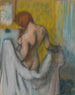 Frau mit einem Handtuch - Edgar Degas — Ansicht des Kunstwerks