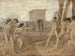 Junge spartanische Mädchen, die die Jungen herausfordern - Edgar Degas — Ansicht des Kunstwerks