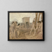 Junge spartanische Mädchen, die die Jungen herausfordern - Edgar Degas — gerahmtes Bild an der Wand