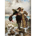 Reproduktion des Gemäldes Romantische Szene am Meer - Edmond-Louis Dupain
