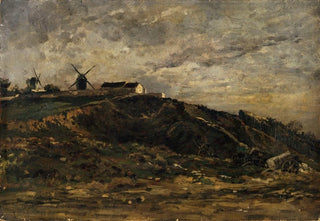 Edmond Charles Joseph Yon - Les moulins de Montmartre versant nord.webp