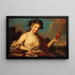 Allegorie der Komödie - Edmond Collignon — gerahmtes Bild an der Wand