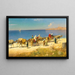 Caravane entlang der Küste - Edmund Berninger — gerahmtes Bild an der Wand