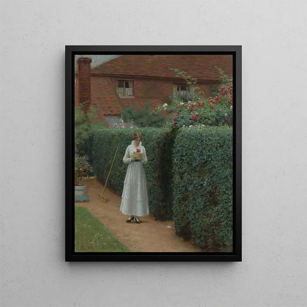 Der Liebesbrief - Edmund Blair Leighton — gerahmtes Bild an der Wand