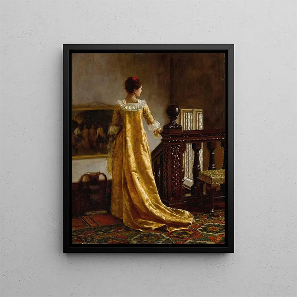 Qui m'aime me suive - Edmund Blair Leighton — gerahmtes Bild an der Wand